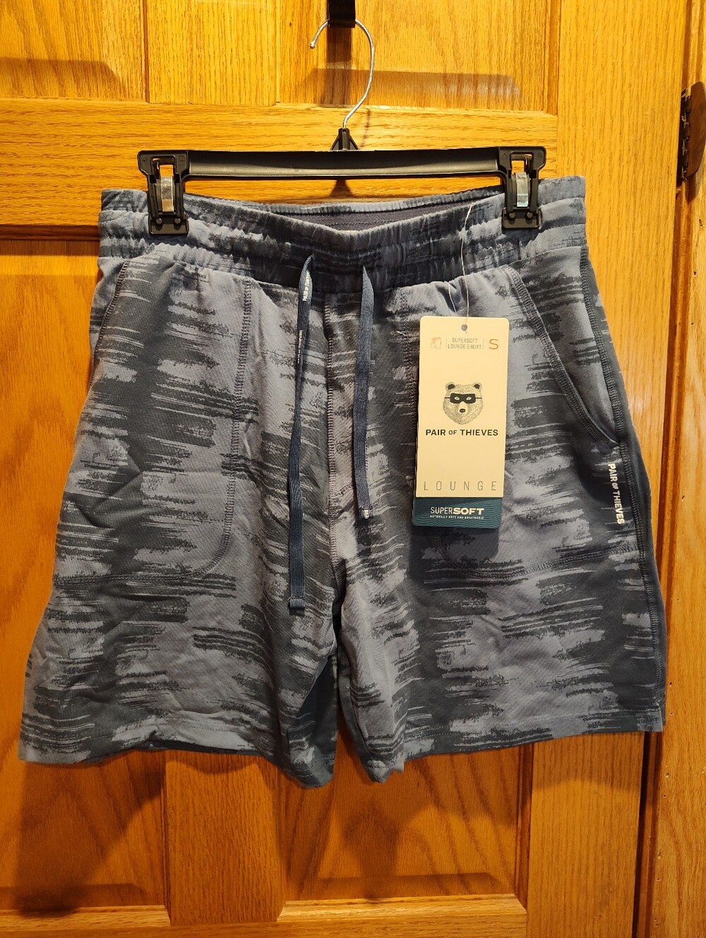 Pair Of Thieves Supersoft Lounge Short In Dusty Blue, Size Small